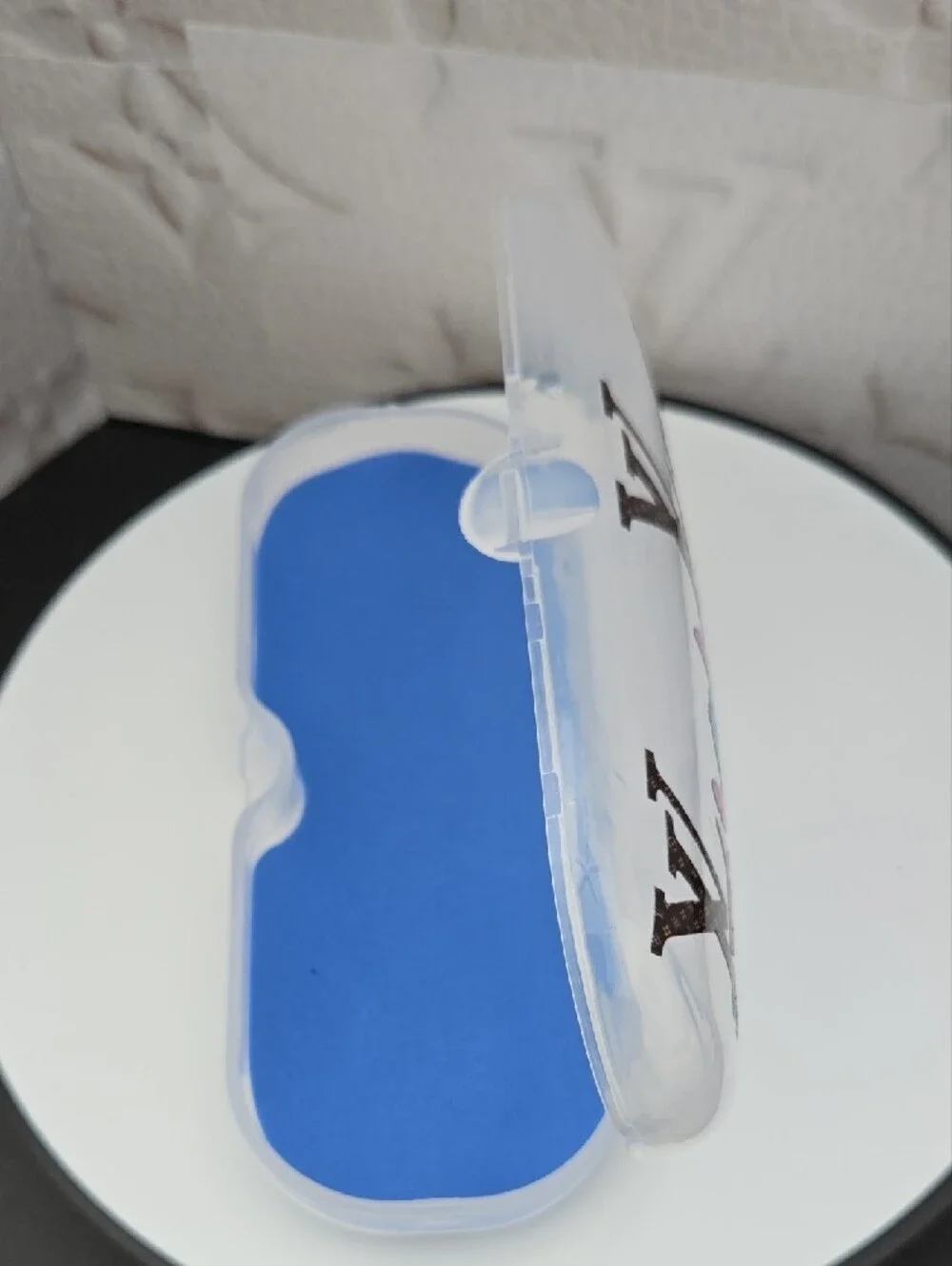 Lux Blue Stitch Eyewear Case